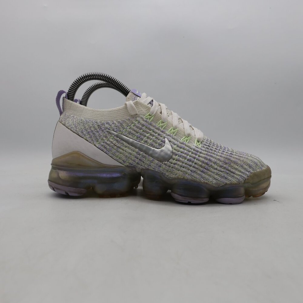 Nike Air Vapormax Flyknit 3 Women's 6.5 Barley Volt Sneakers Shoes AJ6910-102